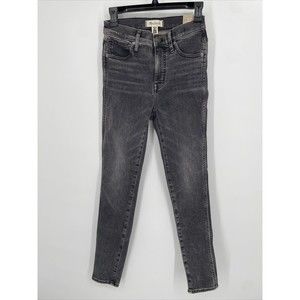 Madewell Women's Size 25 Gray 10" High Rise Skinny Inseam 29", NWT
